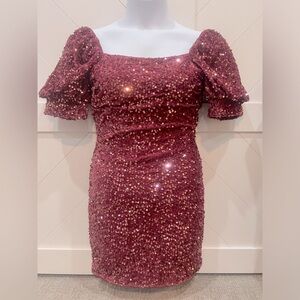 Lena Sparkling Sequin Mini Dress
